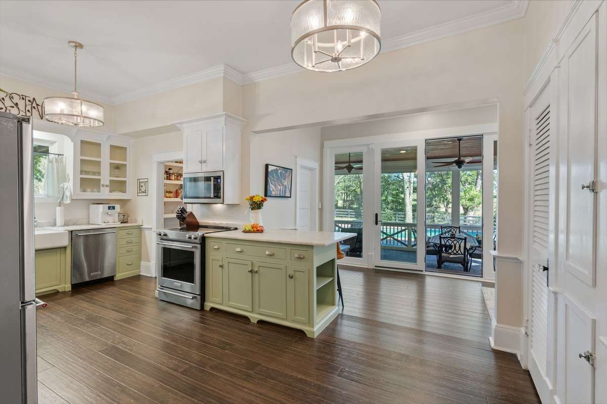 You will love this inviting and open kitchen.