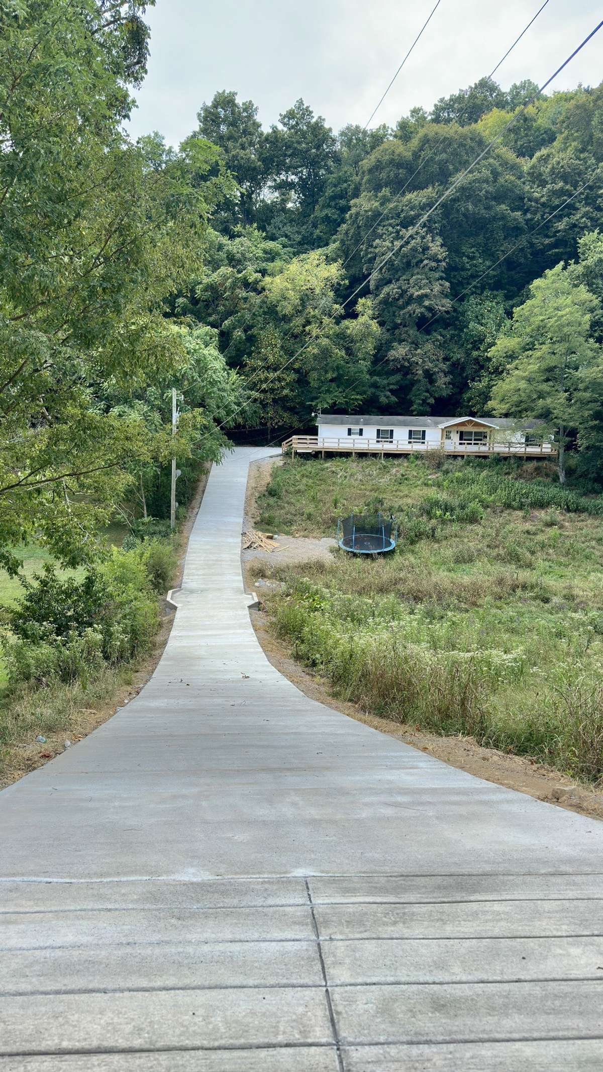New concrete driveway just completed!!