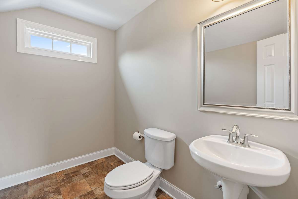Half bath located on the second floor