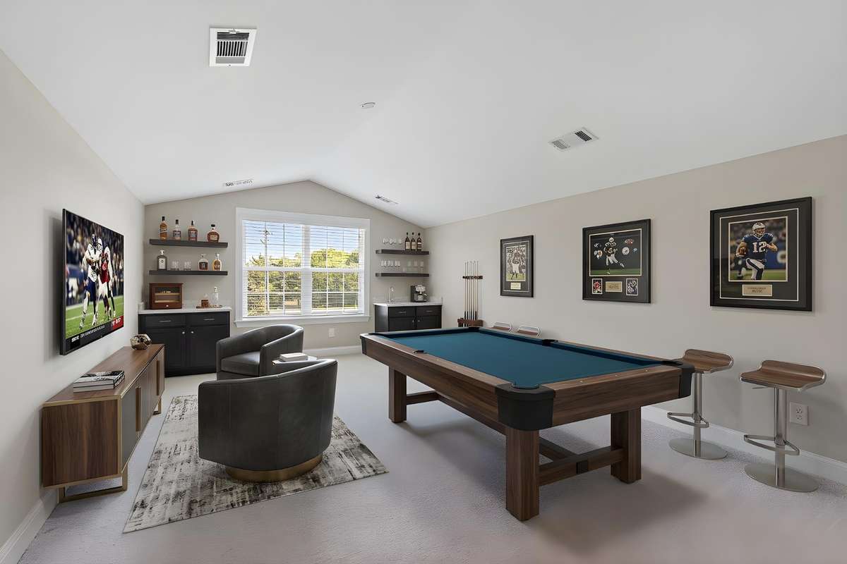 Bonus room located on the second floor