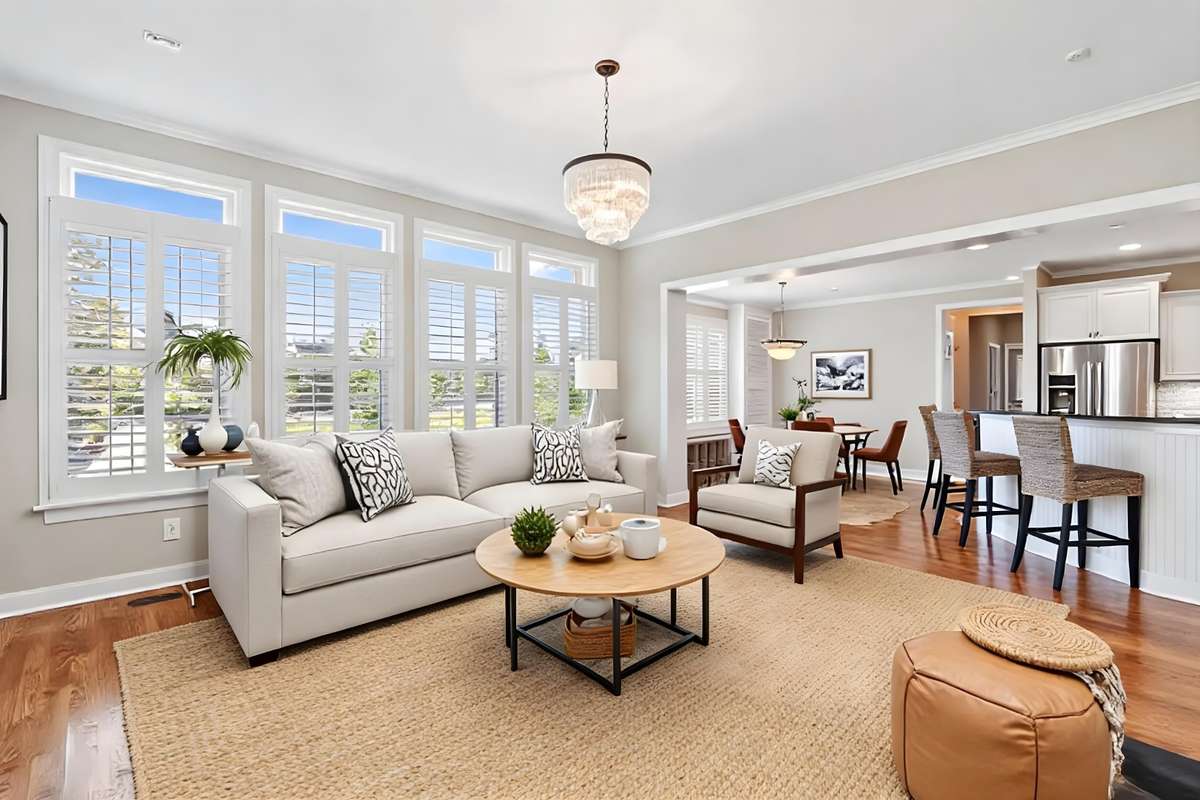 Sun soaked living room