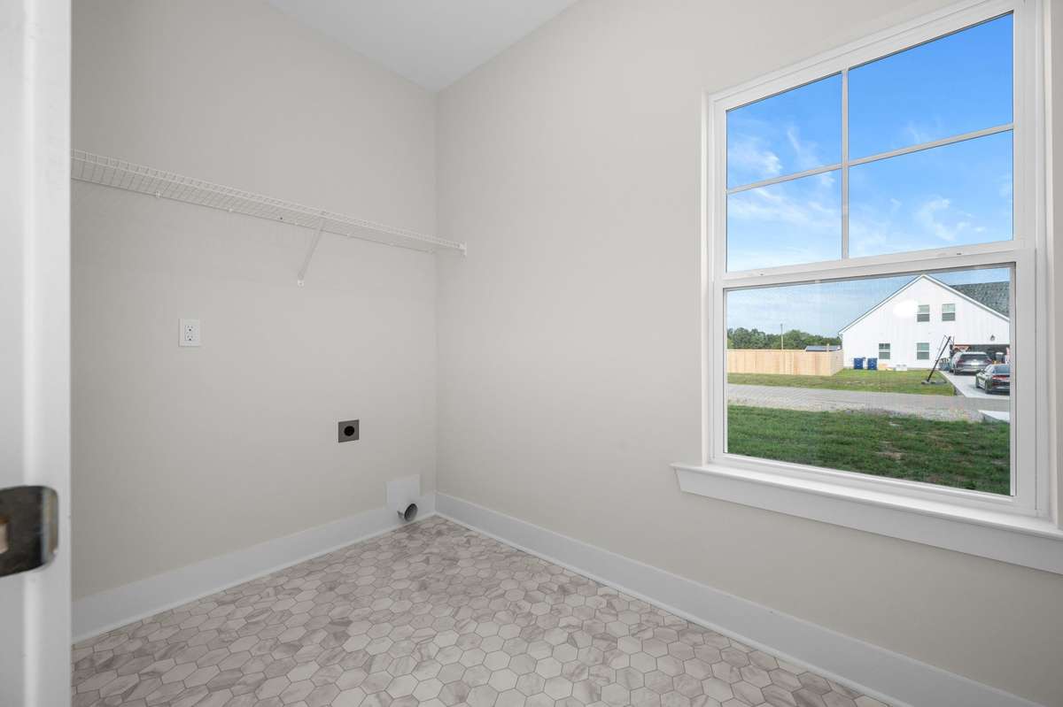 Utility room at back of kitchen
