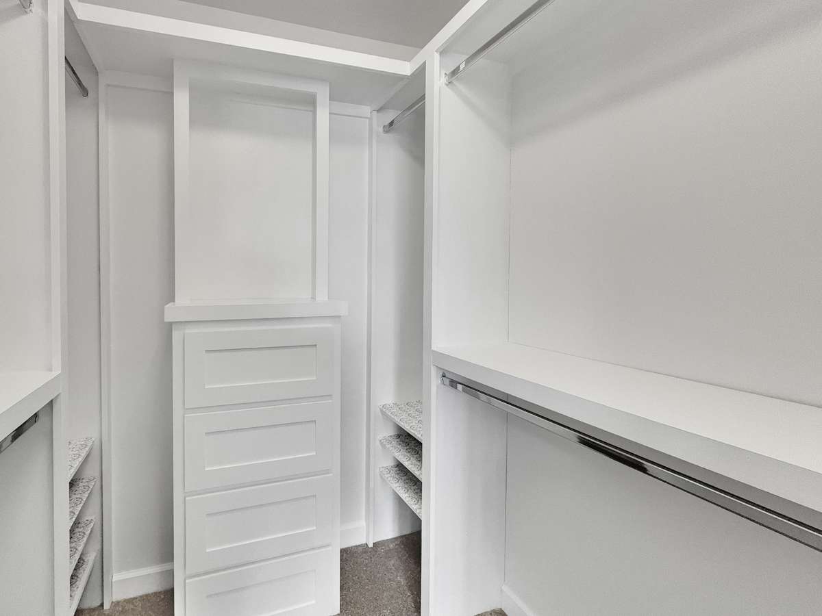 Customized primary closet