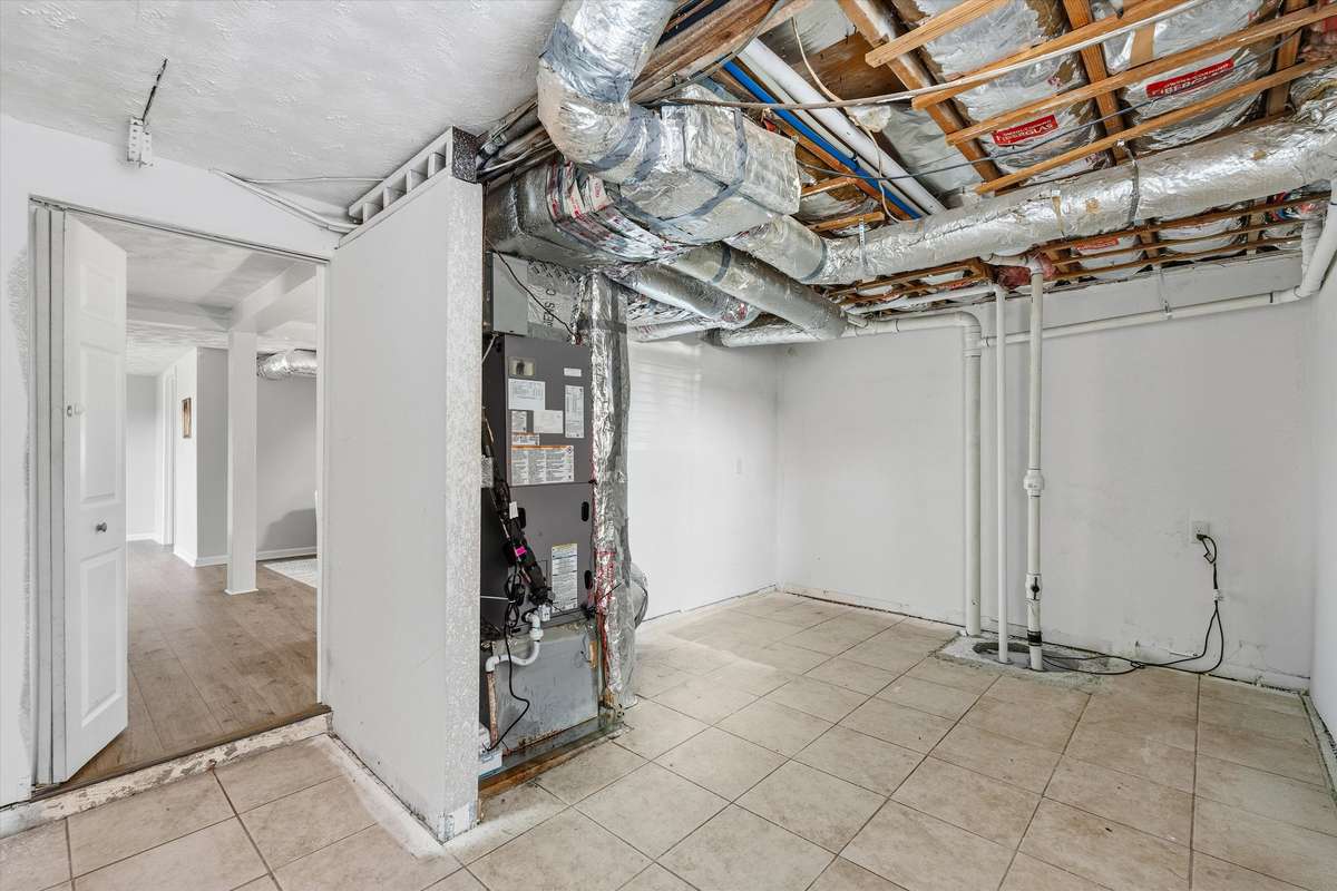 Hide all of your holiday decor and out of season clothing in this huge storage room!