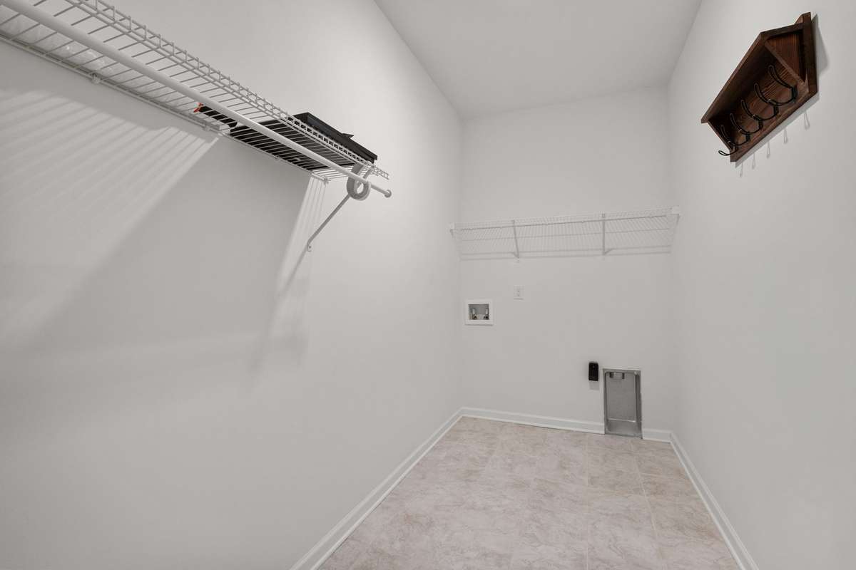 Downstairs laundry room