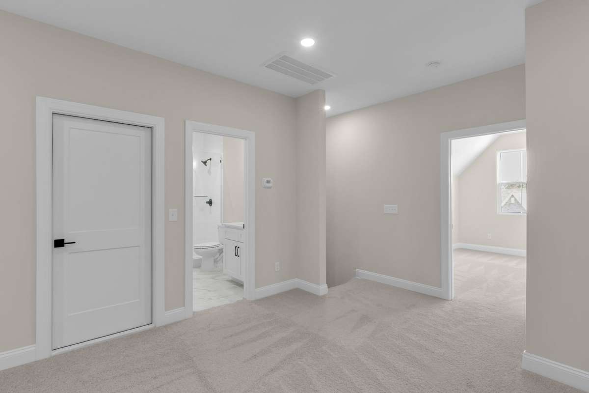 Attic storage door is here to access the additional 457 sq ft of space.