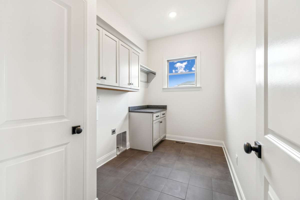 Laundry room with soft-close cabinets