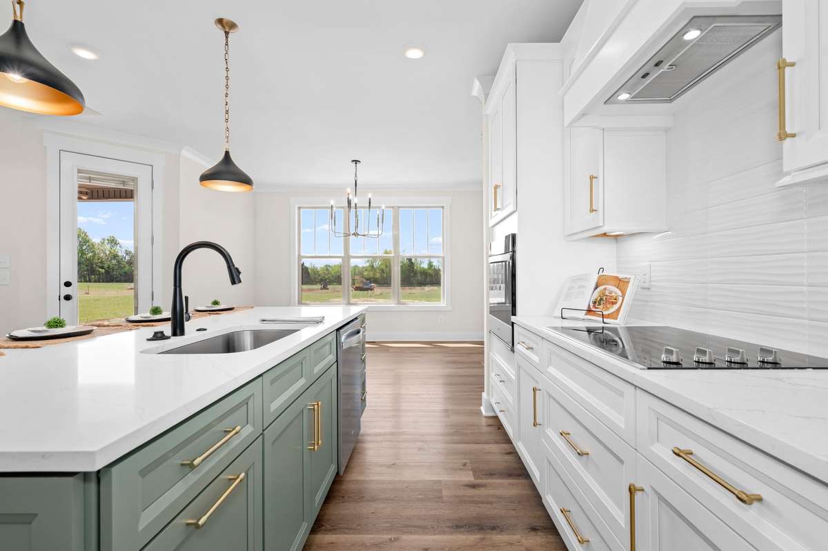 Undercabinet lighting makes meal prep a breeze!