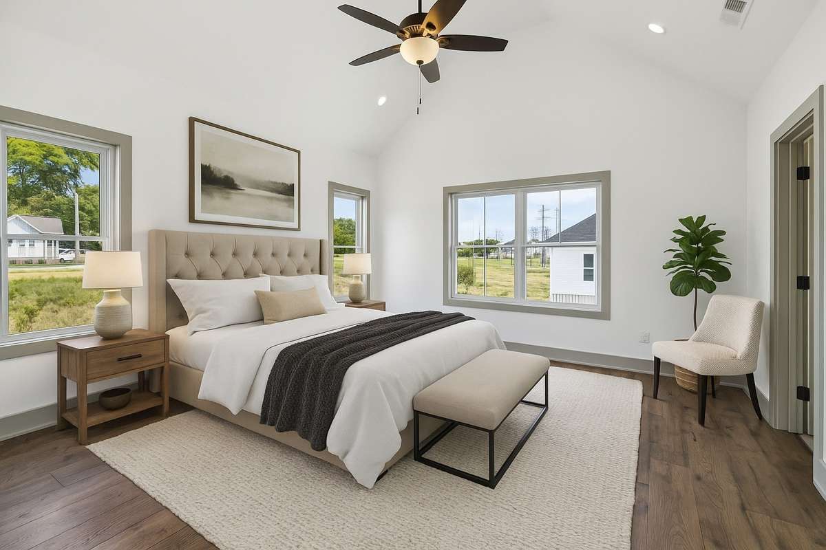 Primary Bedroom - virtually staged
