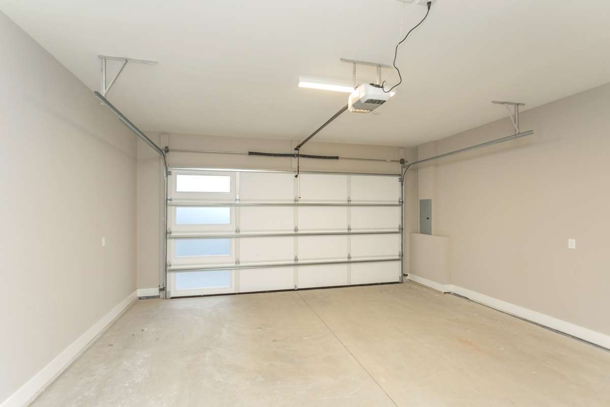two car garage, room for extra storage