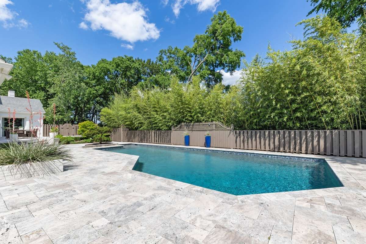 Pool has been fully renovated. The deep end is 9-10 ft deep.