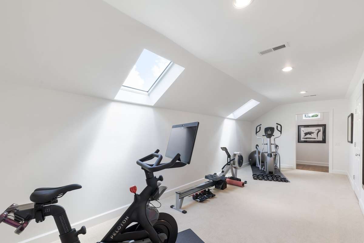 Two door on the right are to storage that runs the length of the room. (Previously Furnished)