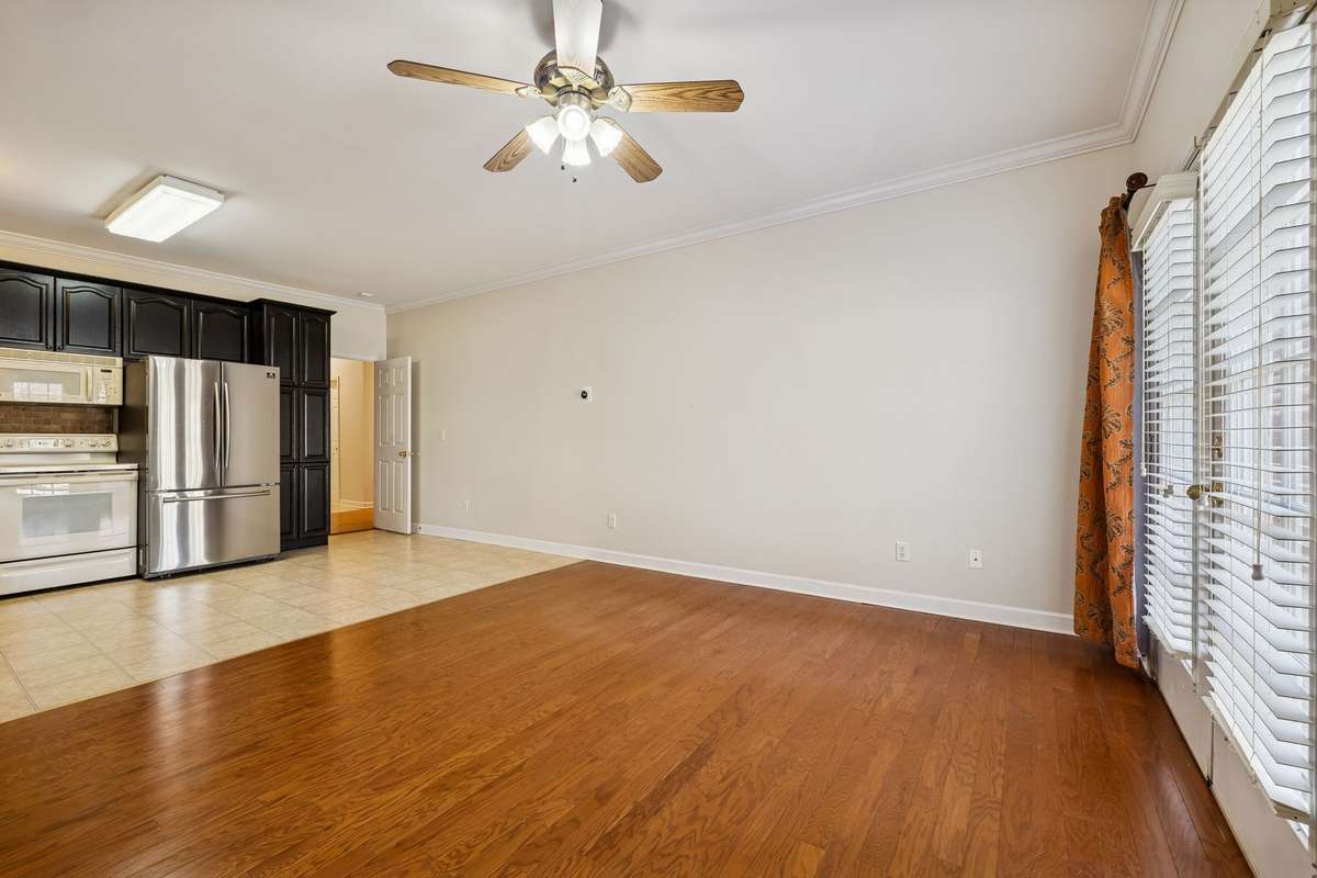 In-law suite with separate kitchen and separate entrance to the backyard.