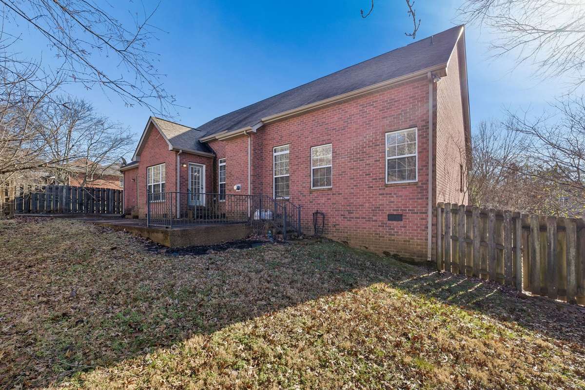 All brick exterior with large patio.
