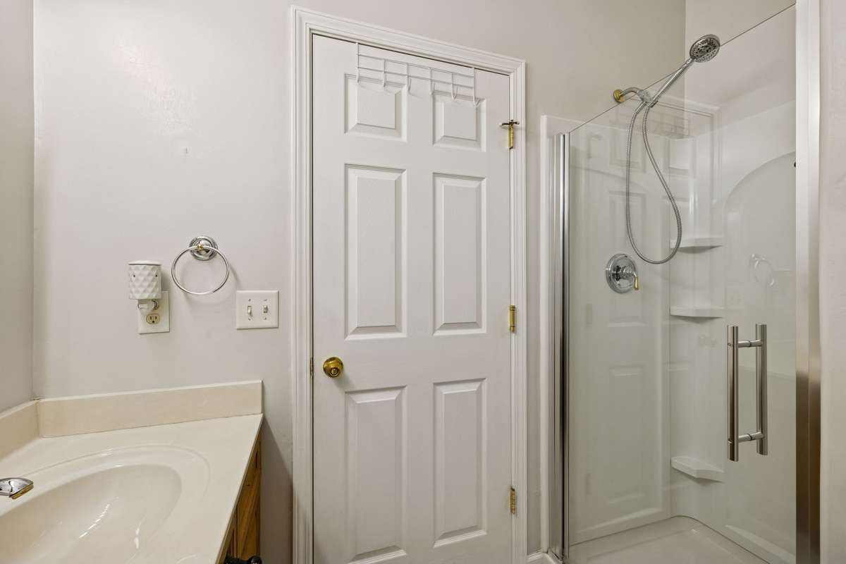 Secondary bathroom on the main level.