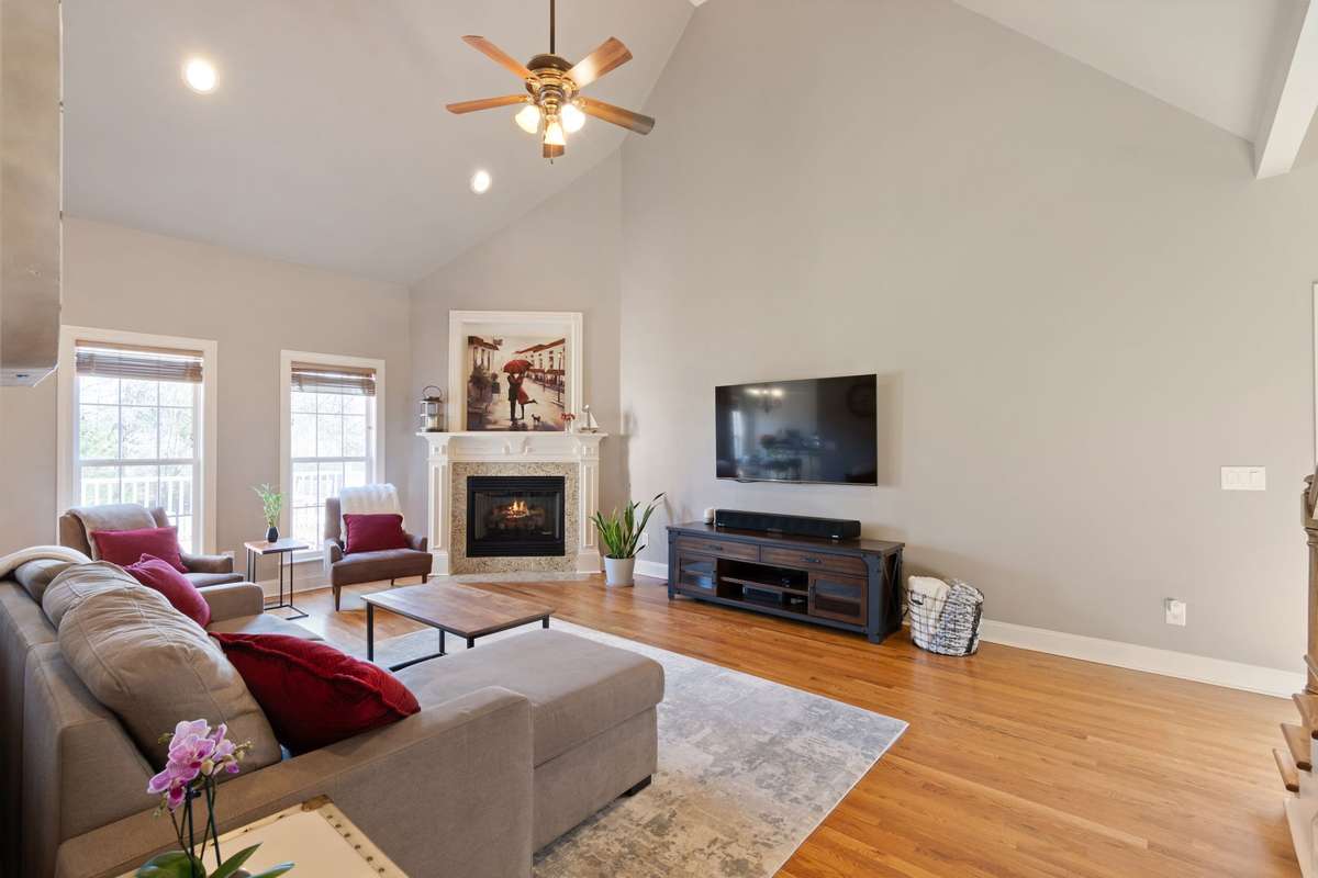 The open design allows for easy entertaining and everyday living.