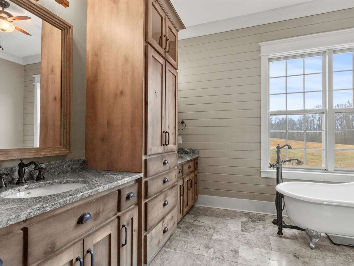 Master Bath with double vanities