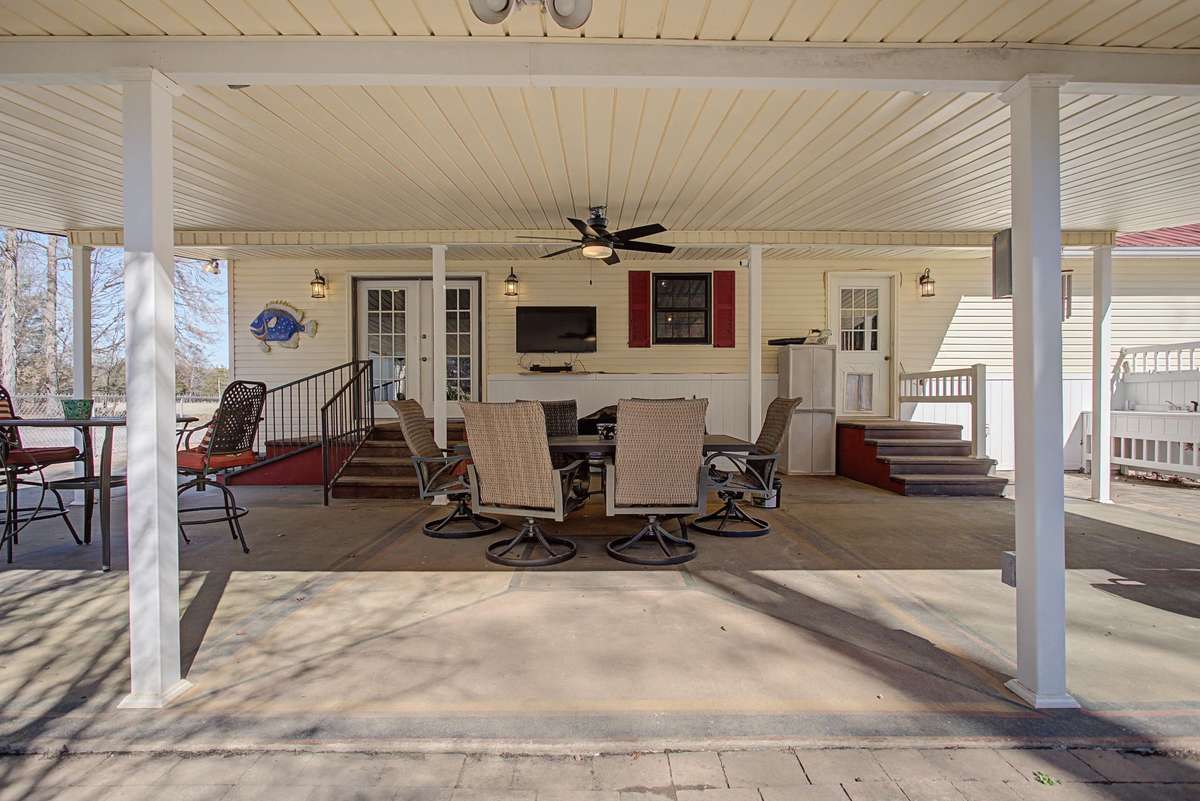 Covered back patio
