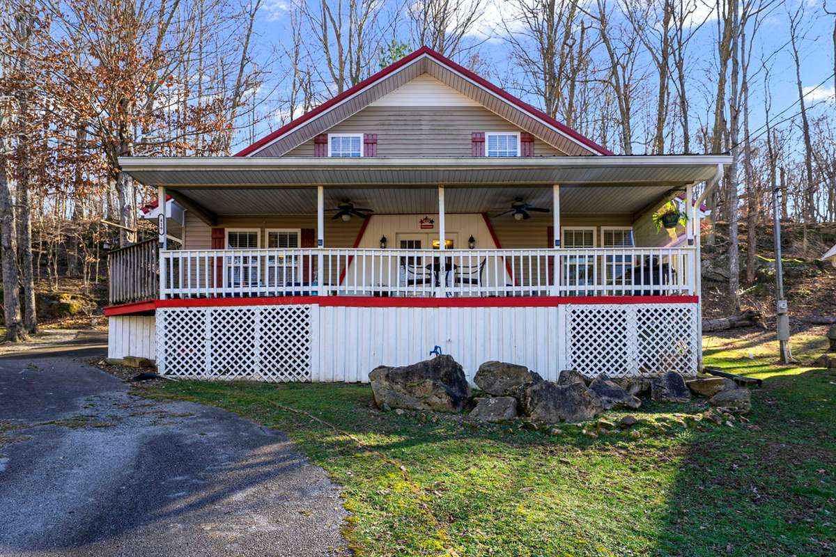 Enjoy your front porch views of gorgeous Lake Malone!