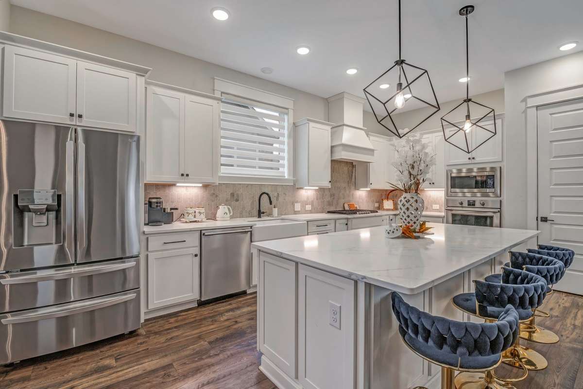 All stainless steel appliances