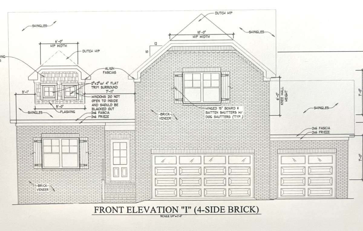 Wonderful brick home with 3 car garage.
