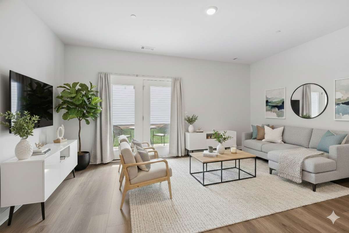 Living Room AI staged