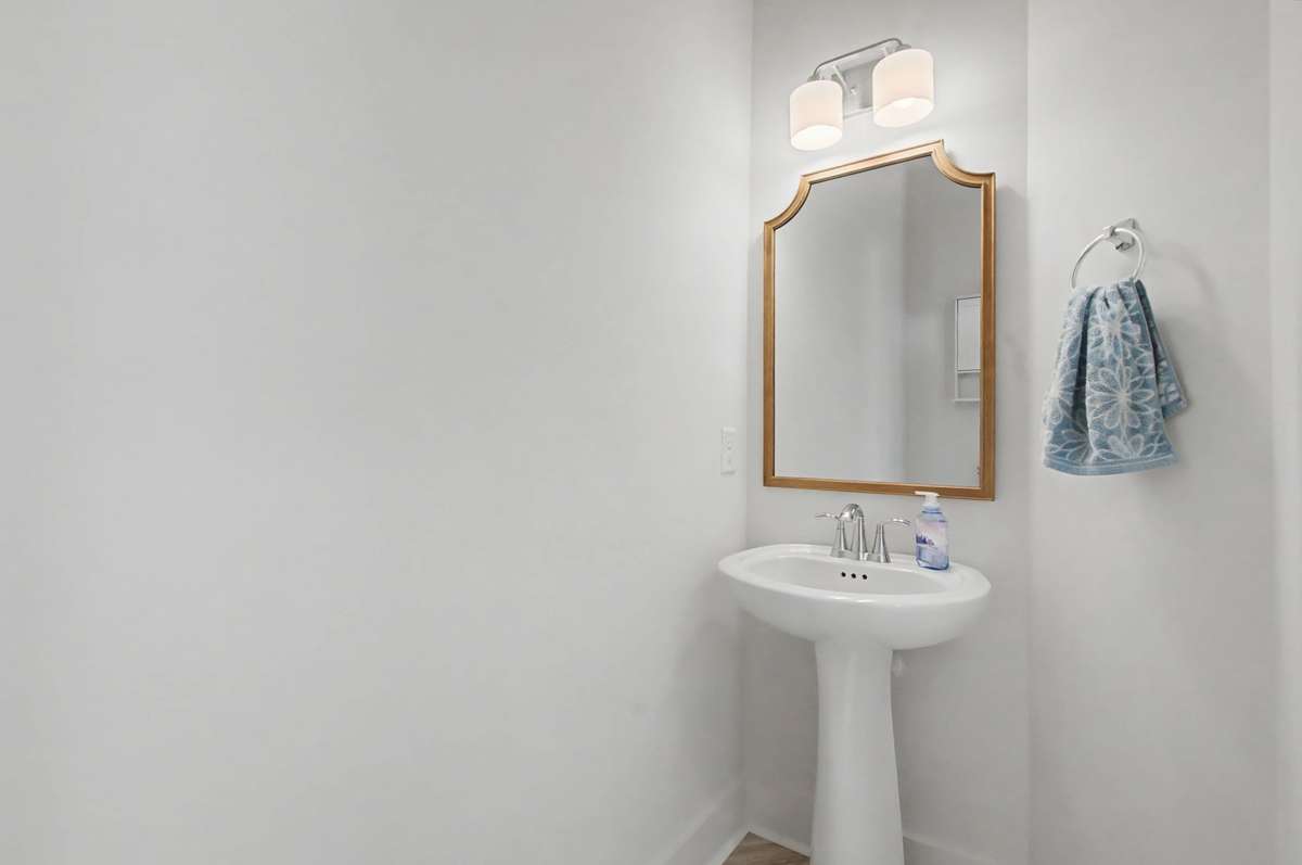 1/2 bath on main floor