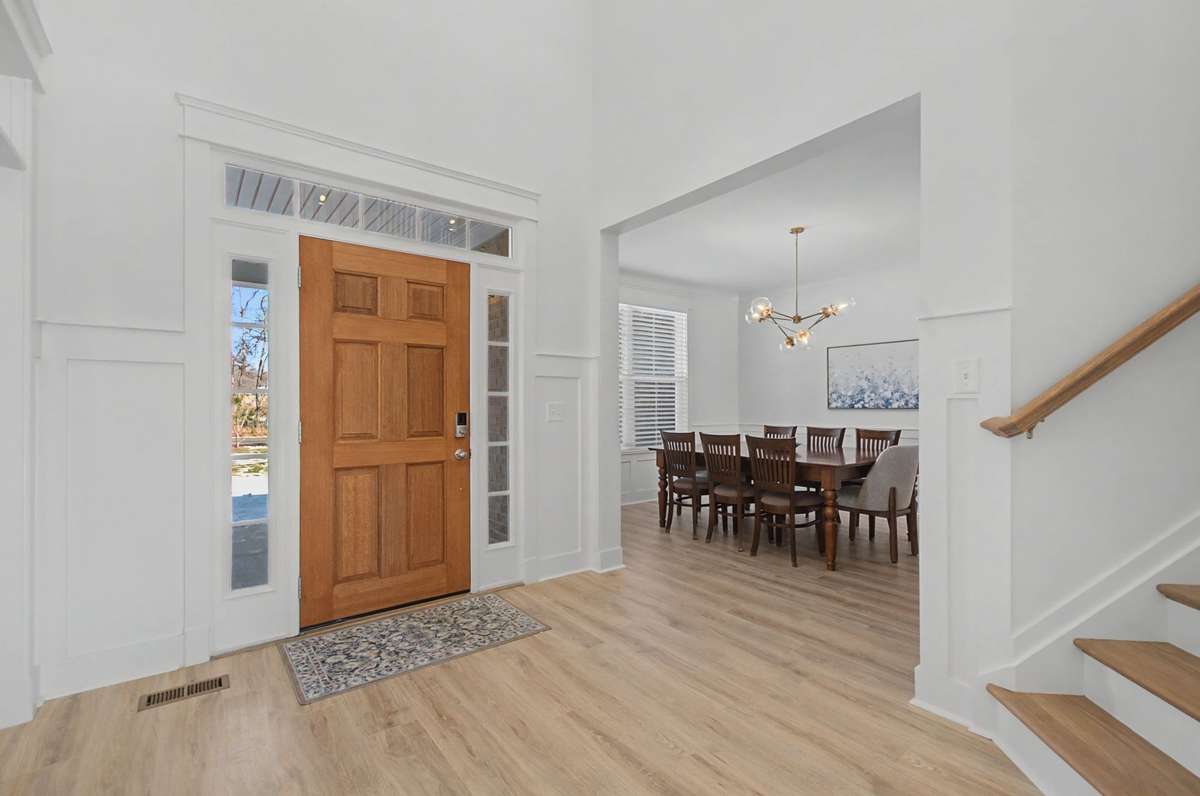 Foyer opens to Dining Room