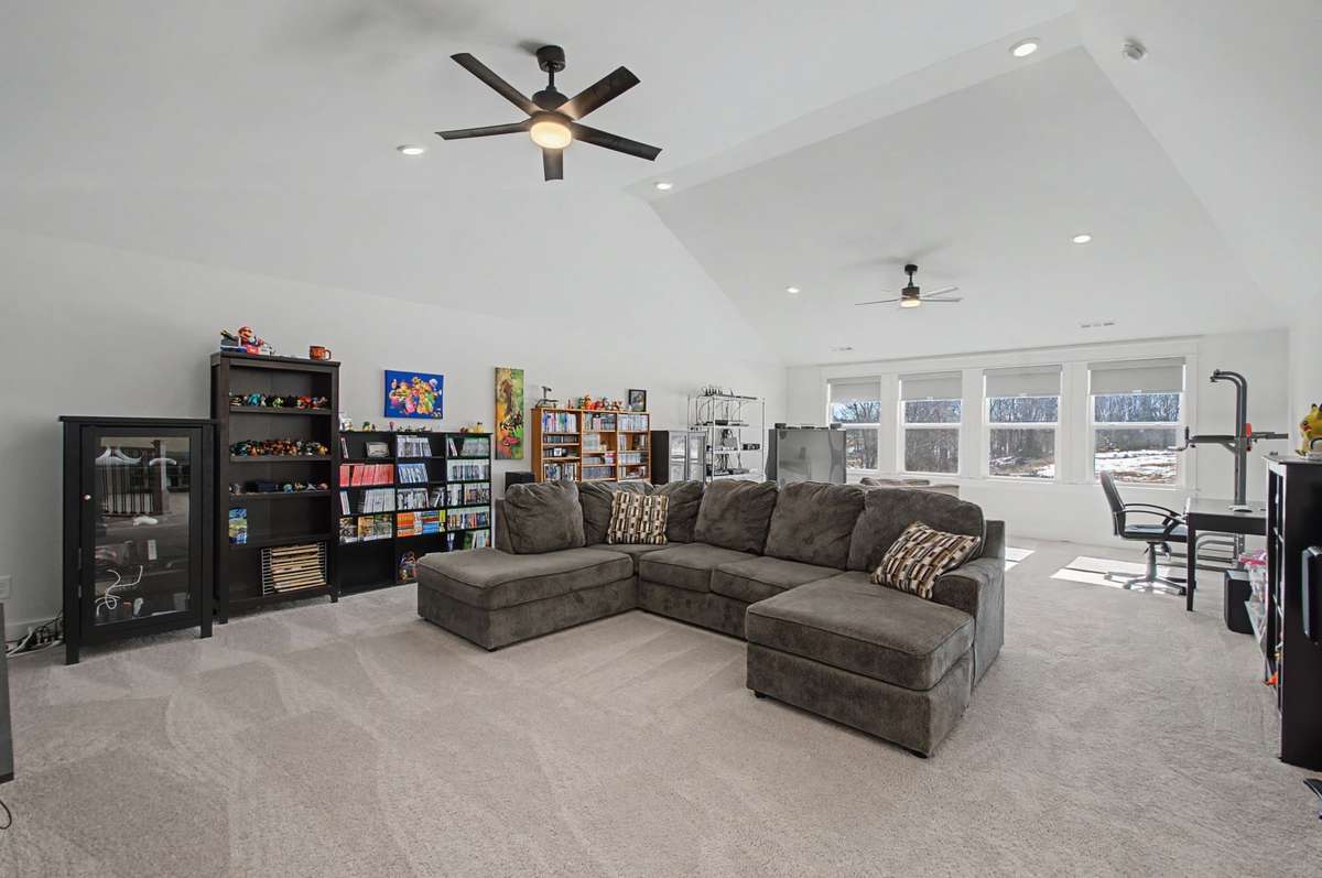 2nd floor vaulted ceiling bonus room! Tons of space to hangout!