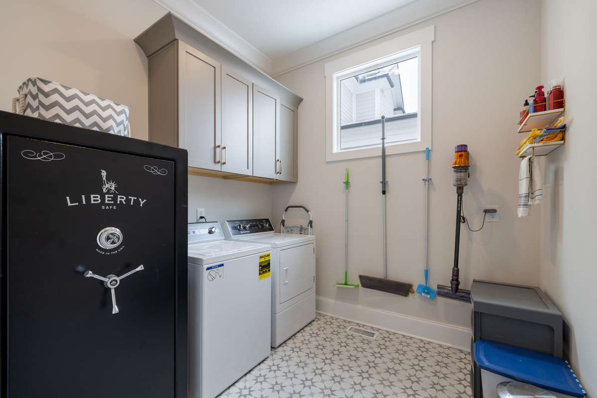 Large utility room with ample storage.