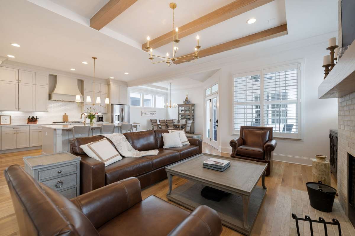Perfect space for entertaining as the living room, kitchen and dining area are all open.