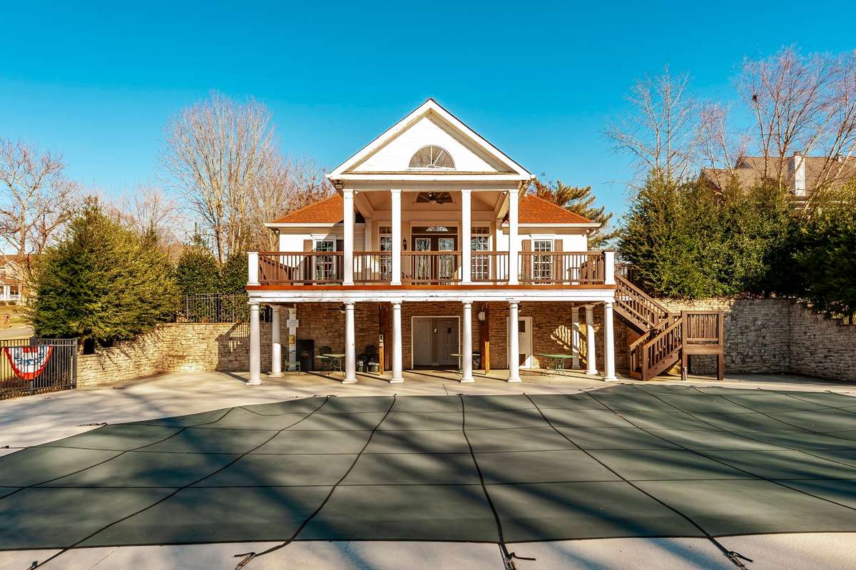 Back view of clubhouse - The community Pool area offers relaxing resort style views of Old Hickory Lake and lakefront access