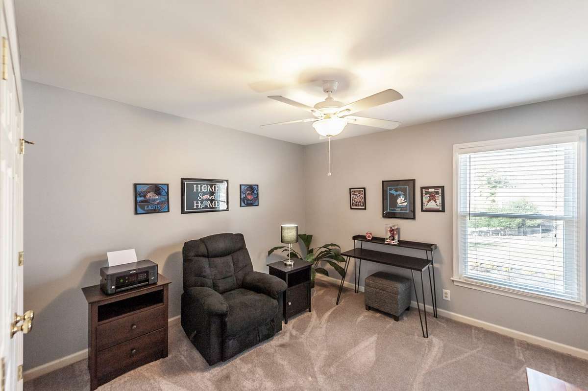 Secondary bedroom - currently used as a sitting area.