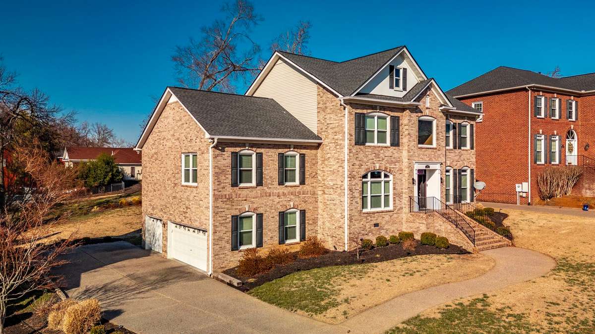 Three Car Garage offers walk in crawl space access are, pedestrian door to outsdie and tons of additional storage opportunity