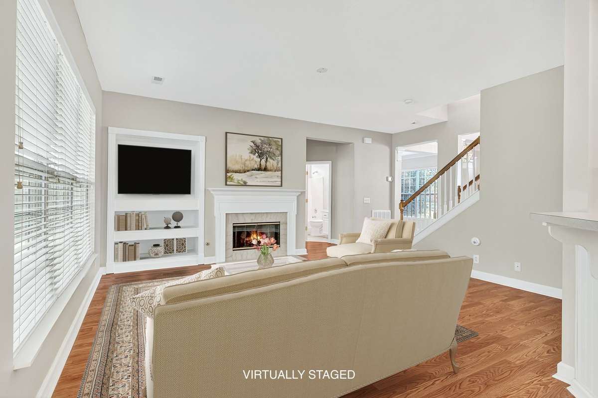 Family room Virtually Staged