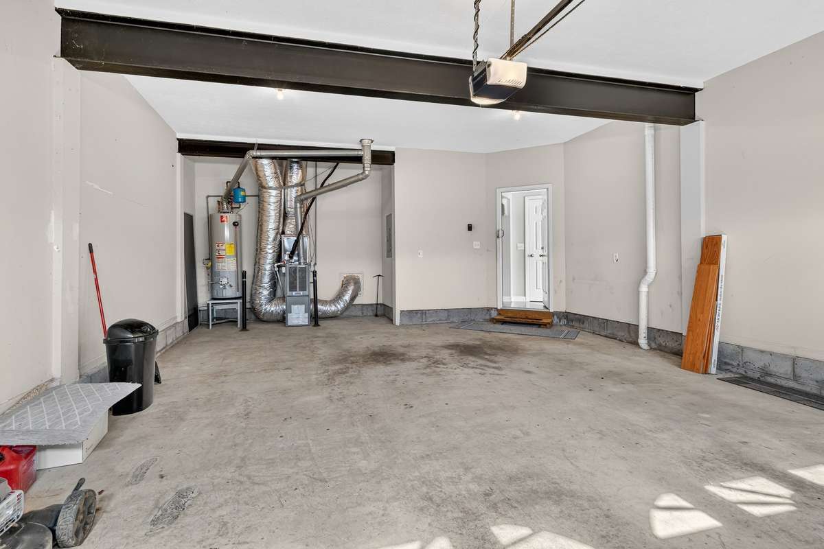 Only one step into the home from the garage!