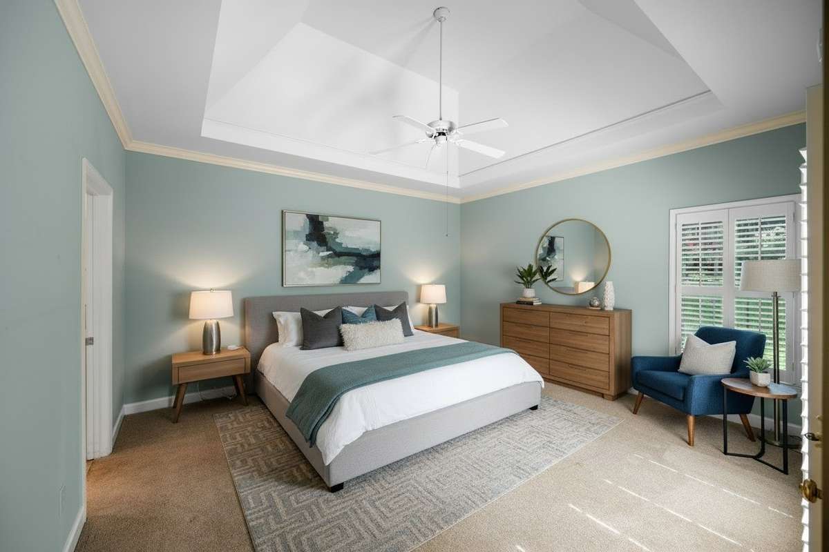 Primary Bedroom Virtually Staged