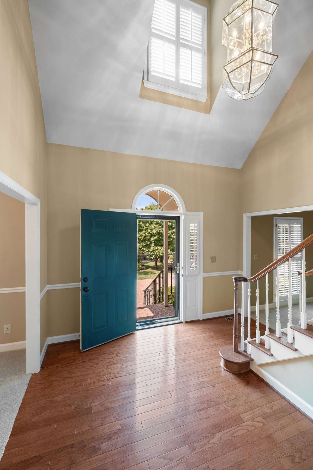 Two-Story Foyer with View of Front Door