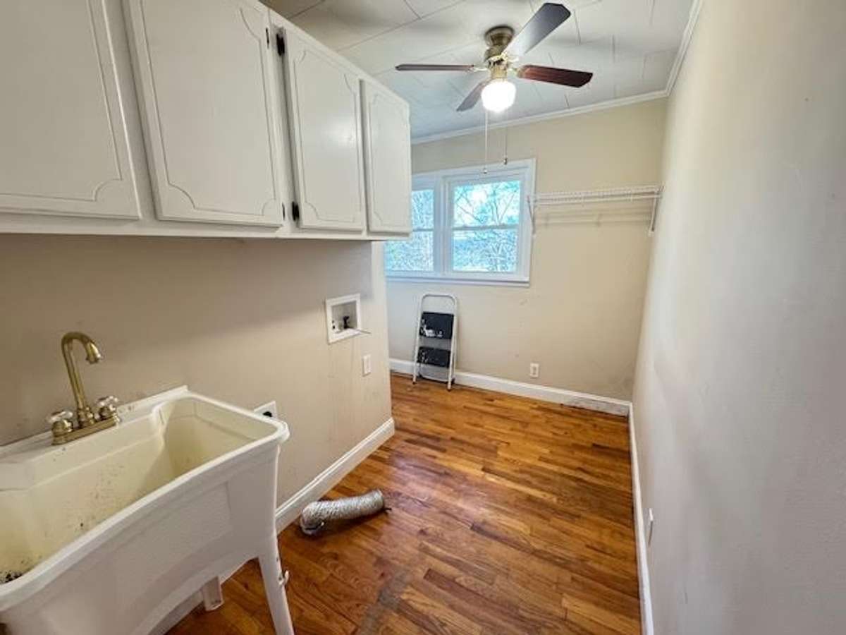 Large utility Room with a cubby at the rear for storage or a freezer