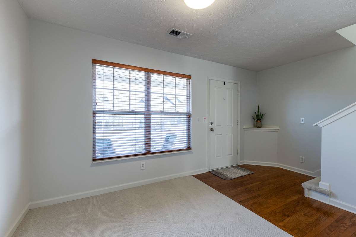 In the front, there's a separate room for dining, home office or whatever works best for you.