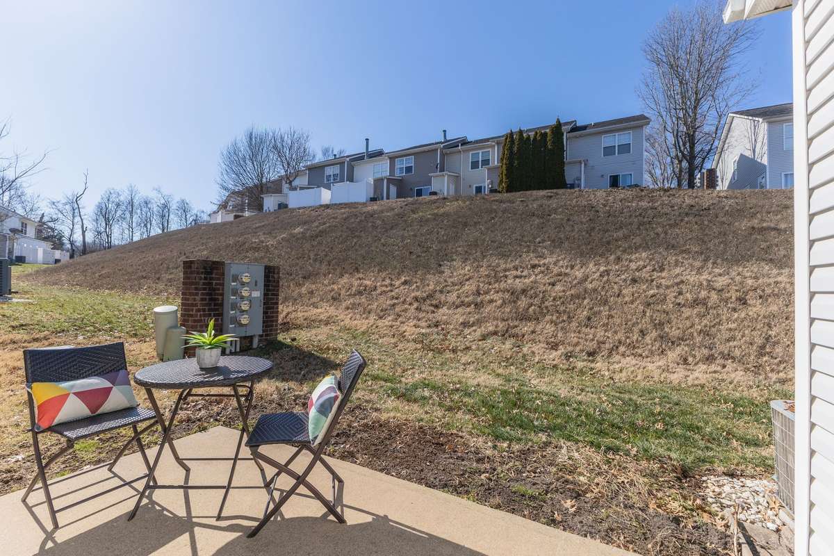 This hill offers a natural barrier and added privacy.