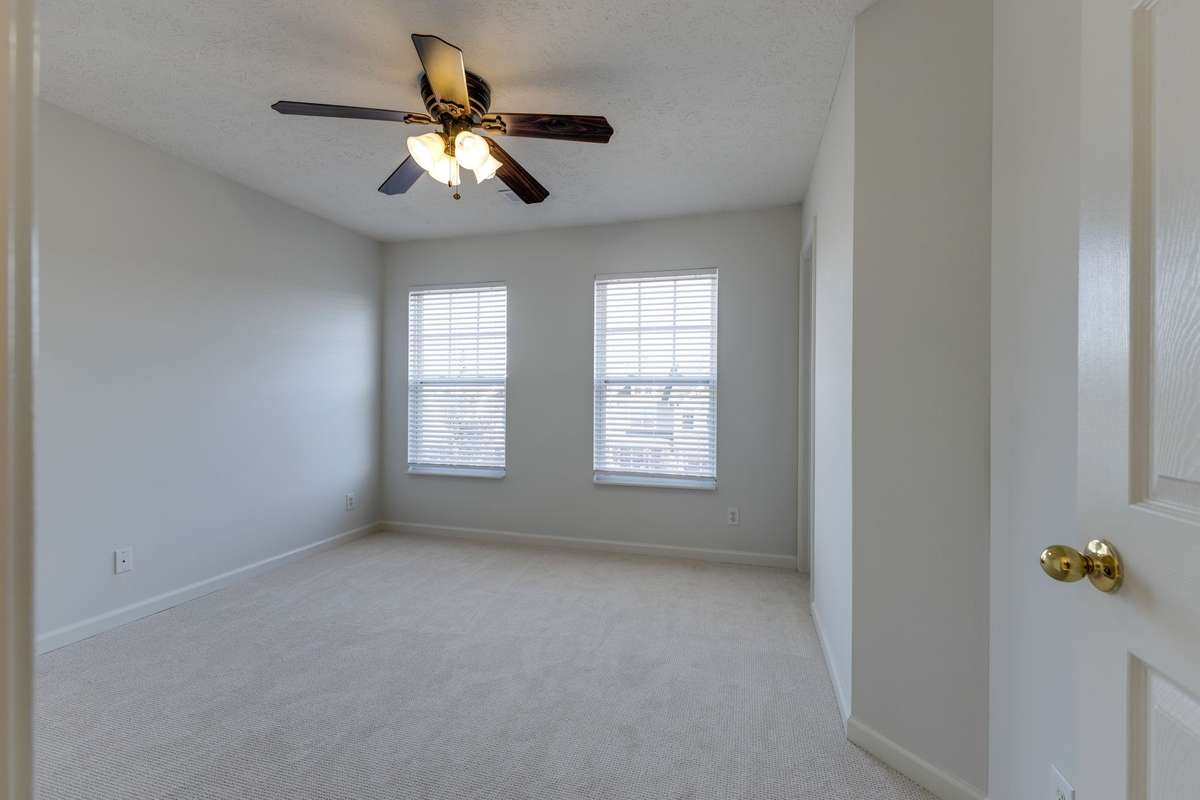 The second en-suite is on the front of the home.