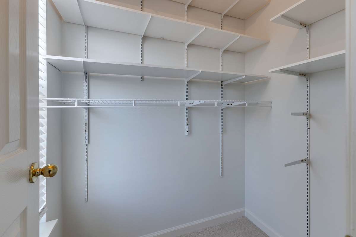 This room also has an oversized custom closet.