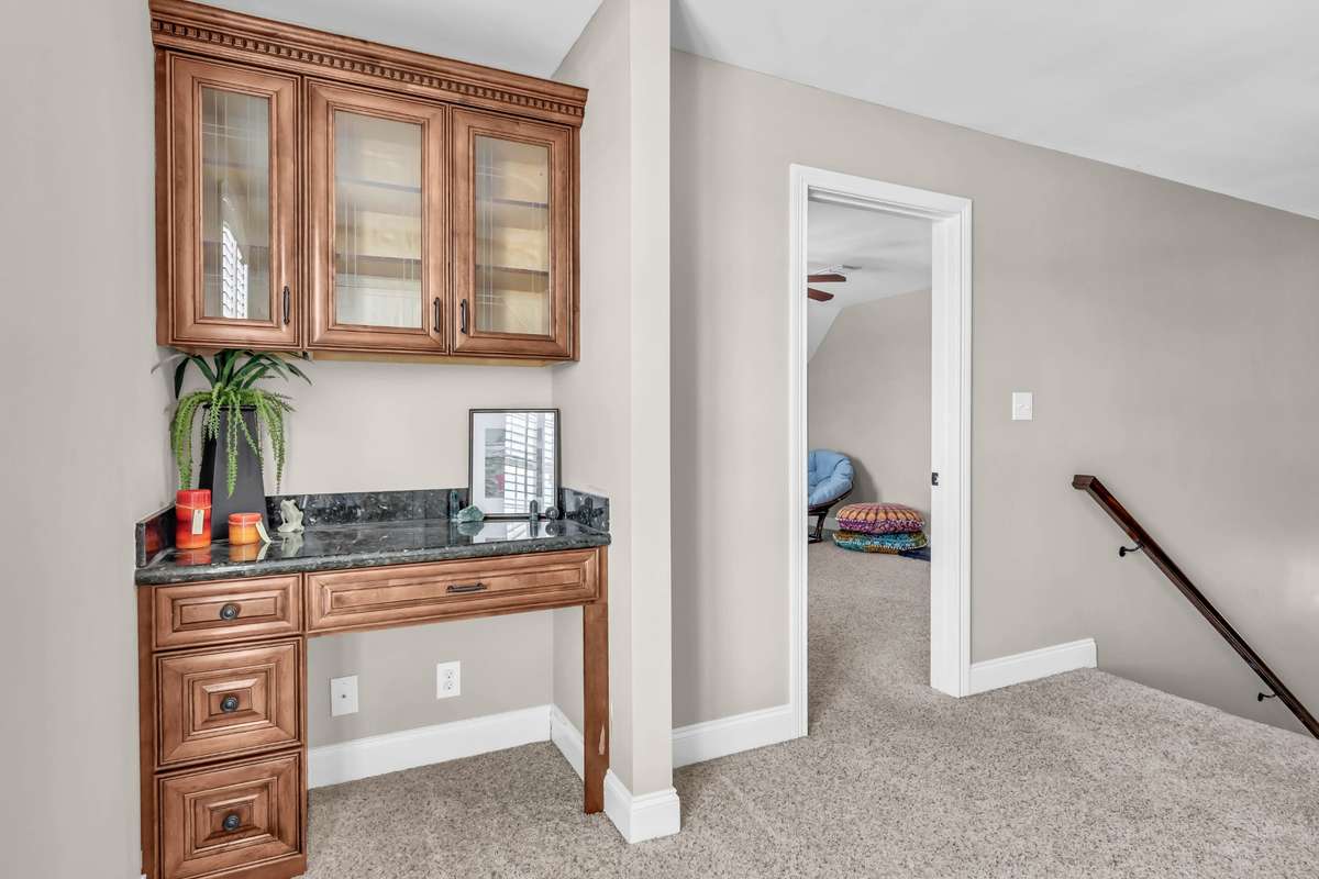 BUILT-IN DESK AREA UPSTAIRS
