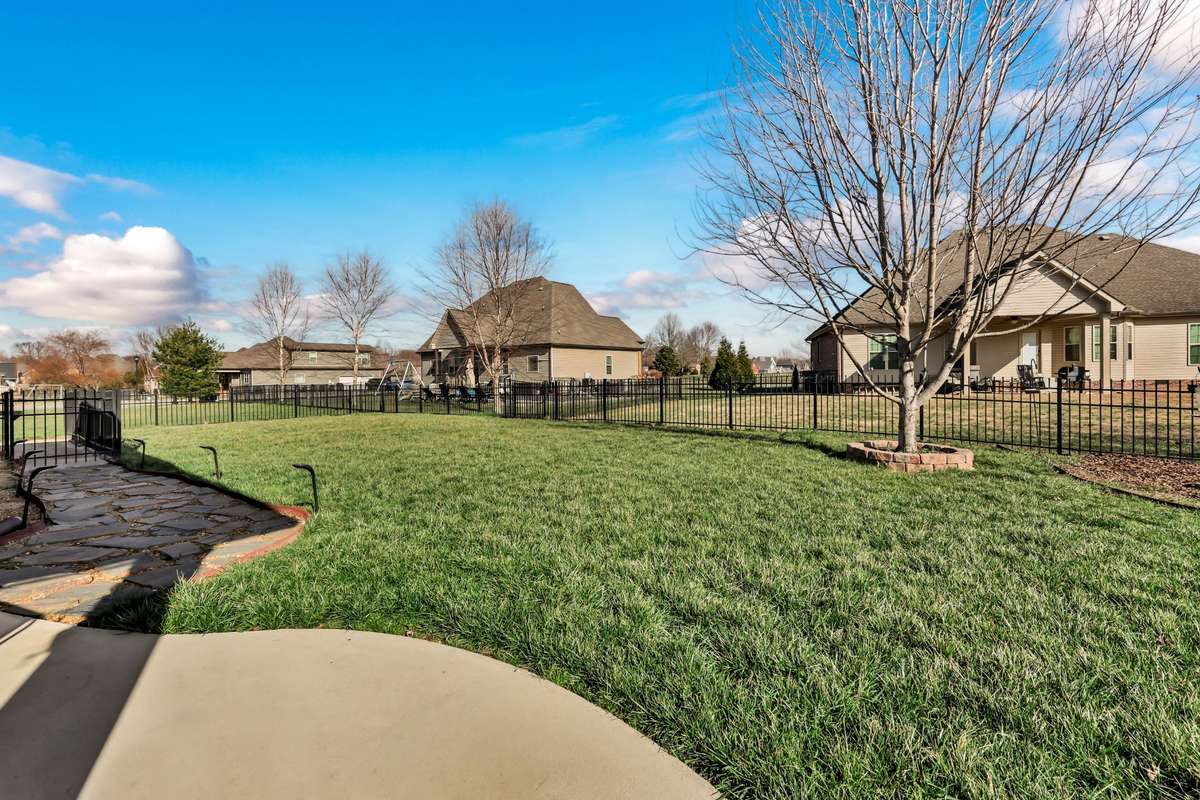 FENCED LEVEL BACKYARD