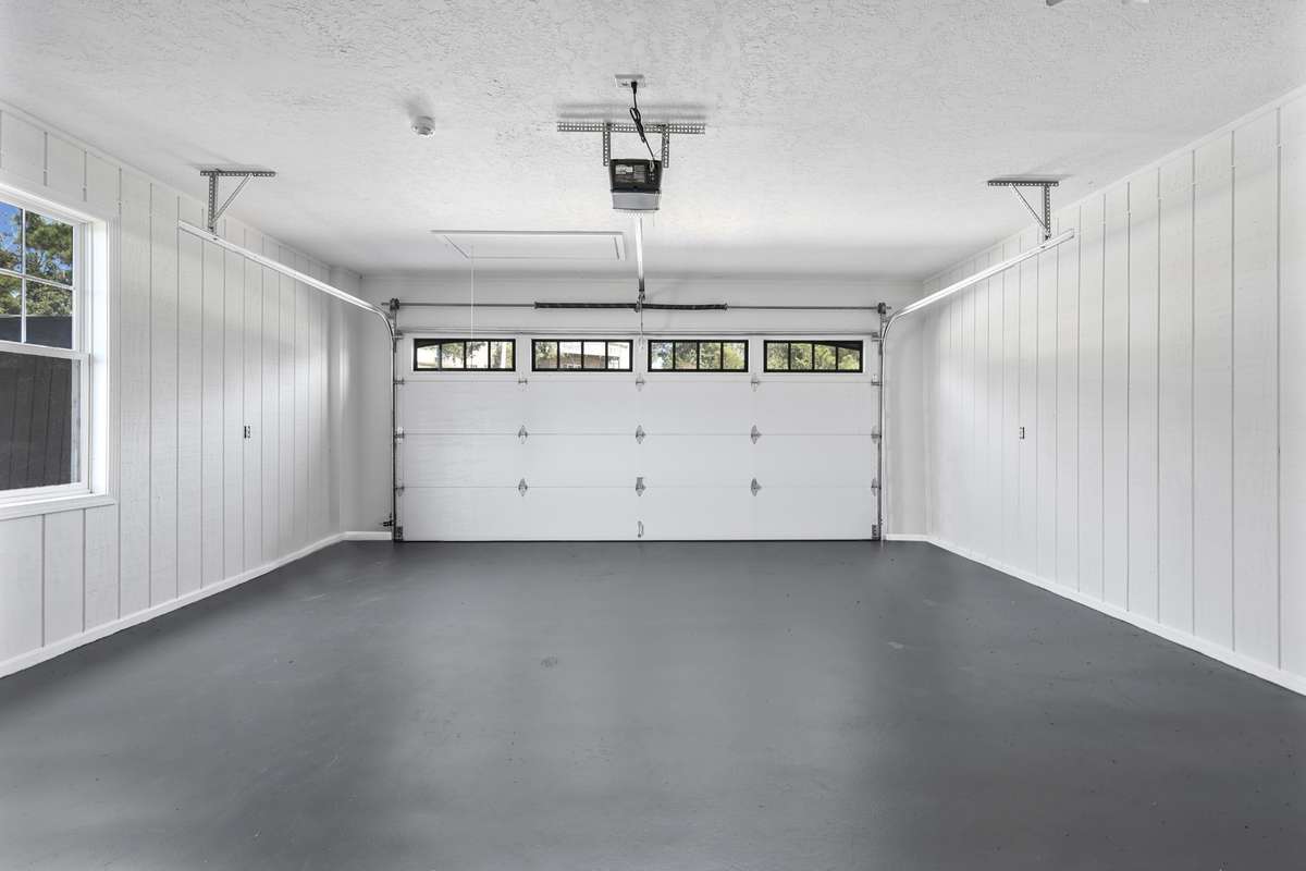 Large 2 car garage