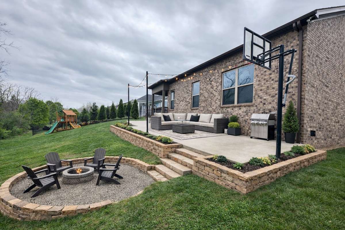 AI Image to give vision to the blank canvas of a backyard!