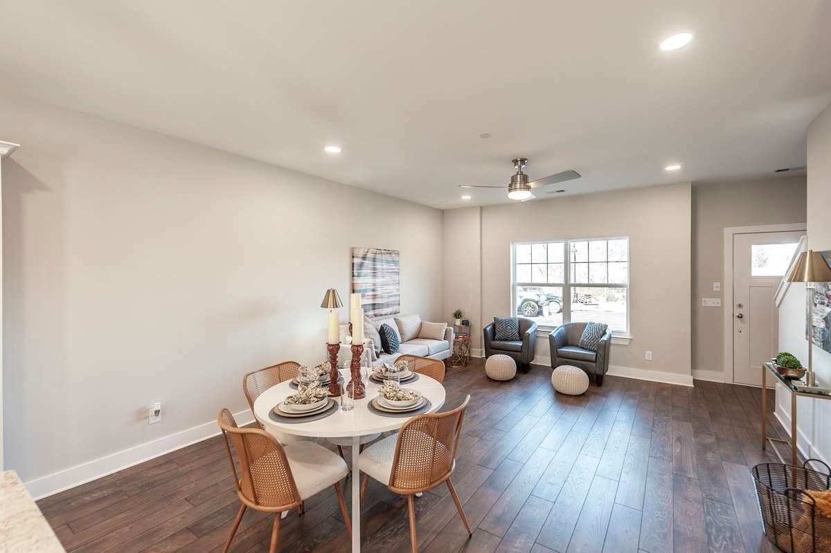 If you don't need a dining area you could have an extended living area or sitting area.