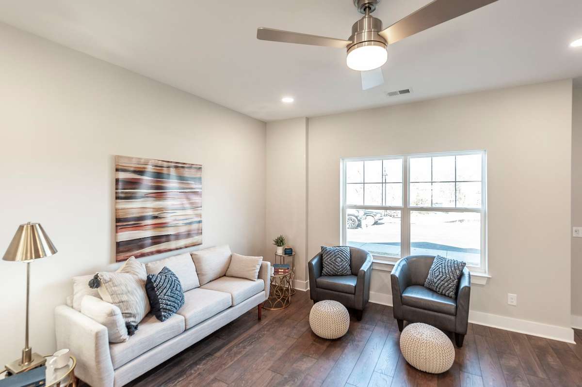 This unit has great natural light and lots of options for furniture layout.