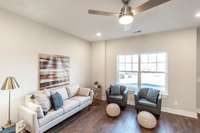 This unit has great natural light and lots of options for furniture layout.